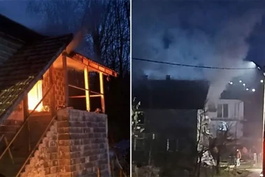 Drama u Visokom: Vatra progutala sprat kuće (VIDEO)